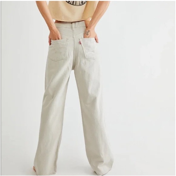 Levi's Pants - Levi High Loose jeans-tan-size 24